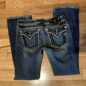 Miss me distressed boot cut 28 29 inseam